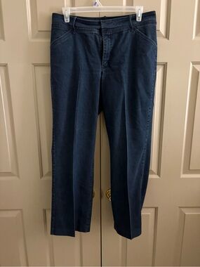 Lee Navy Wide-Leg Jeans